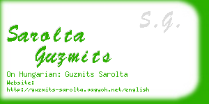 sarolta guzmits business card